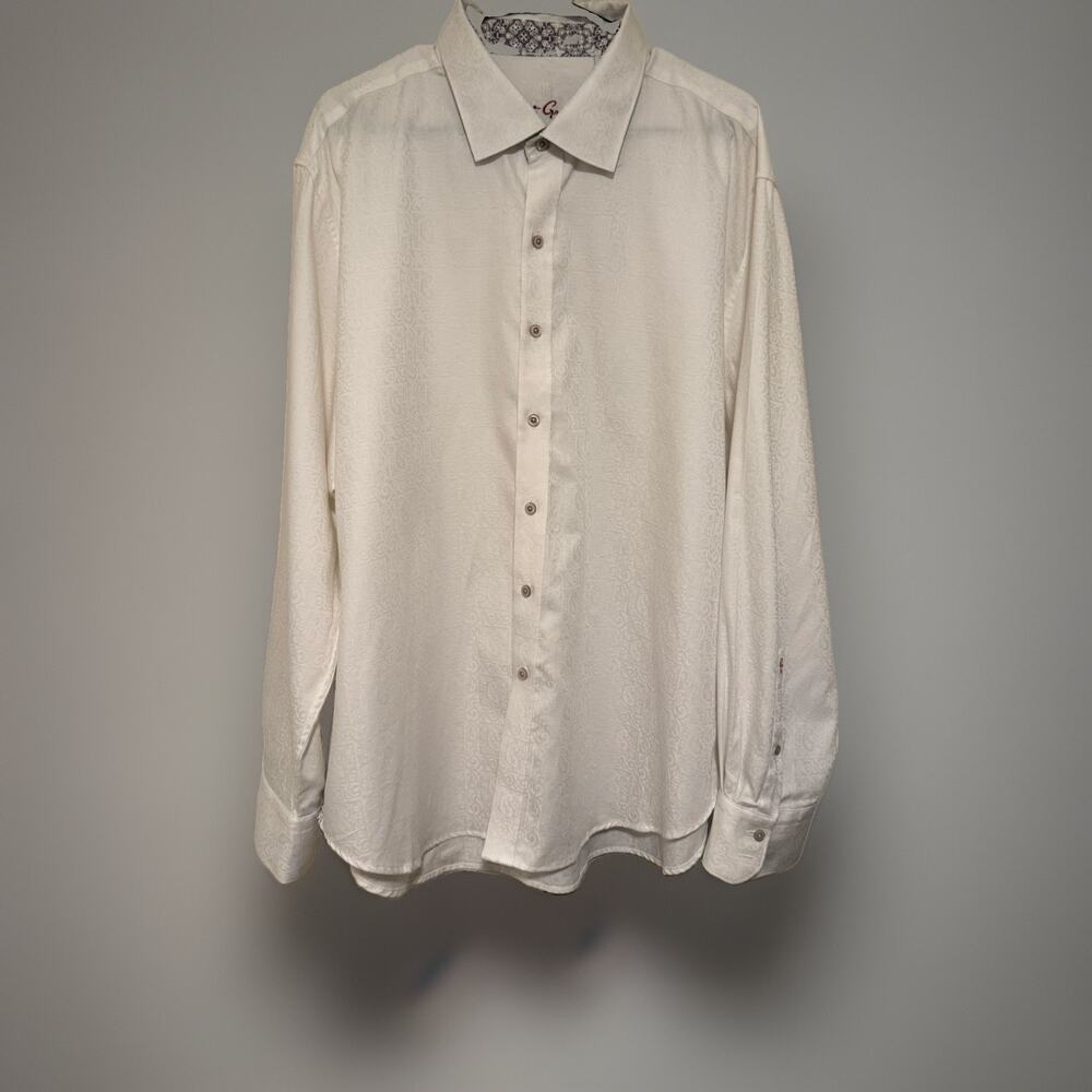 White Robert Graham Long Sleeve Button Up 3XL *see photo
